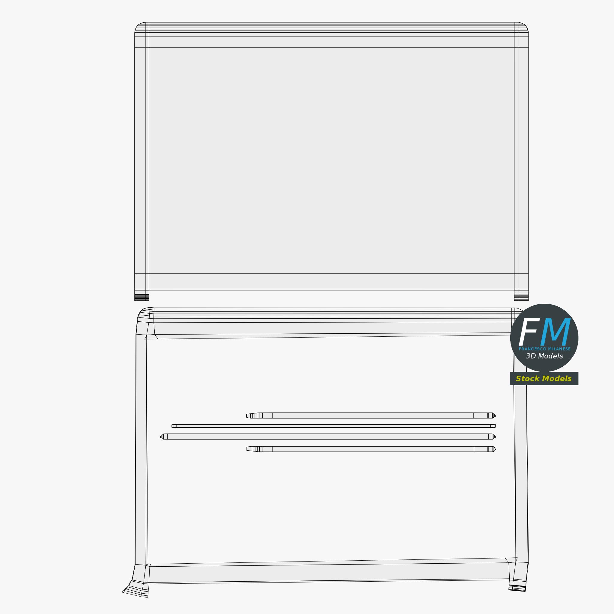 3D-Modell - Schlanker Laptop - 12