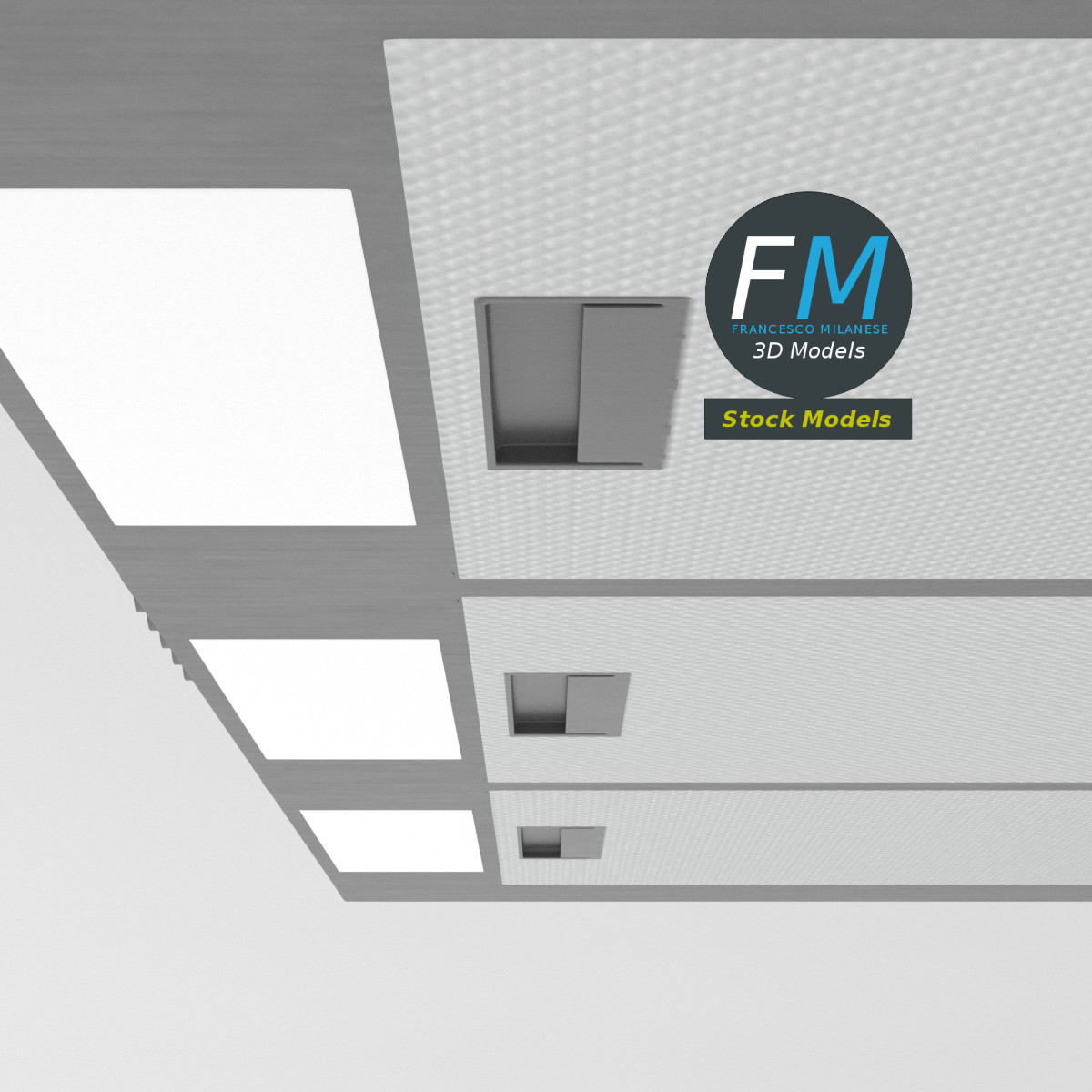 3D-Modell - Große Dunstabzugshaube - 05