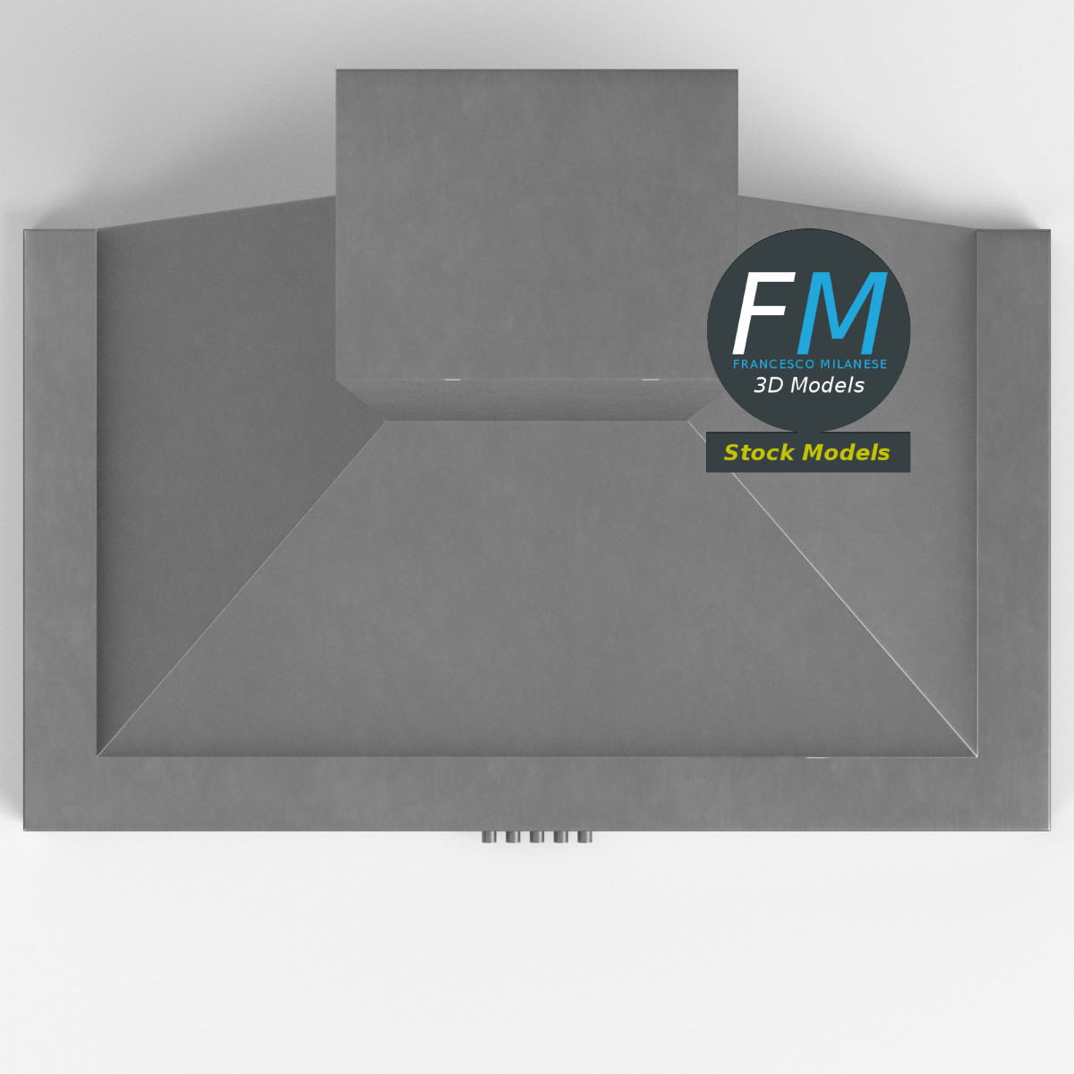 3D-Modell - Große Dunstabzugshaube - 06
