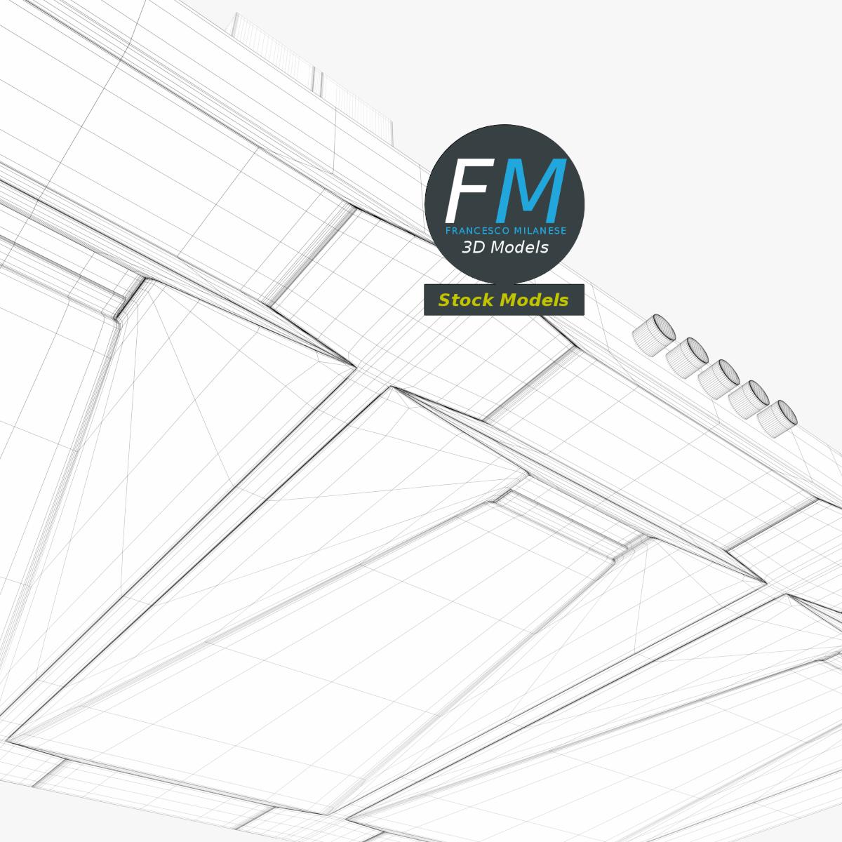 3D-Modell - Große Dunstabzugshaube - 08