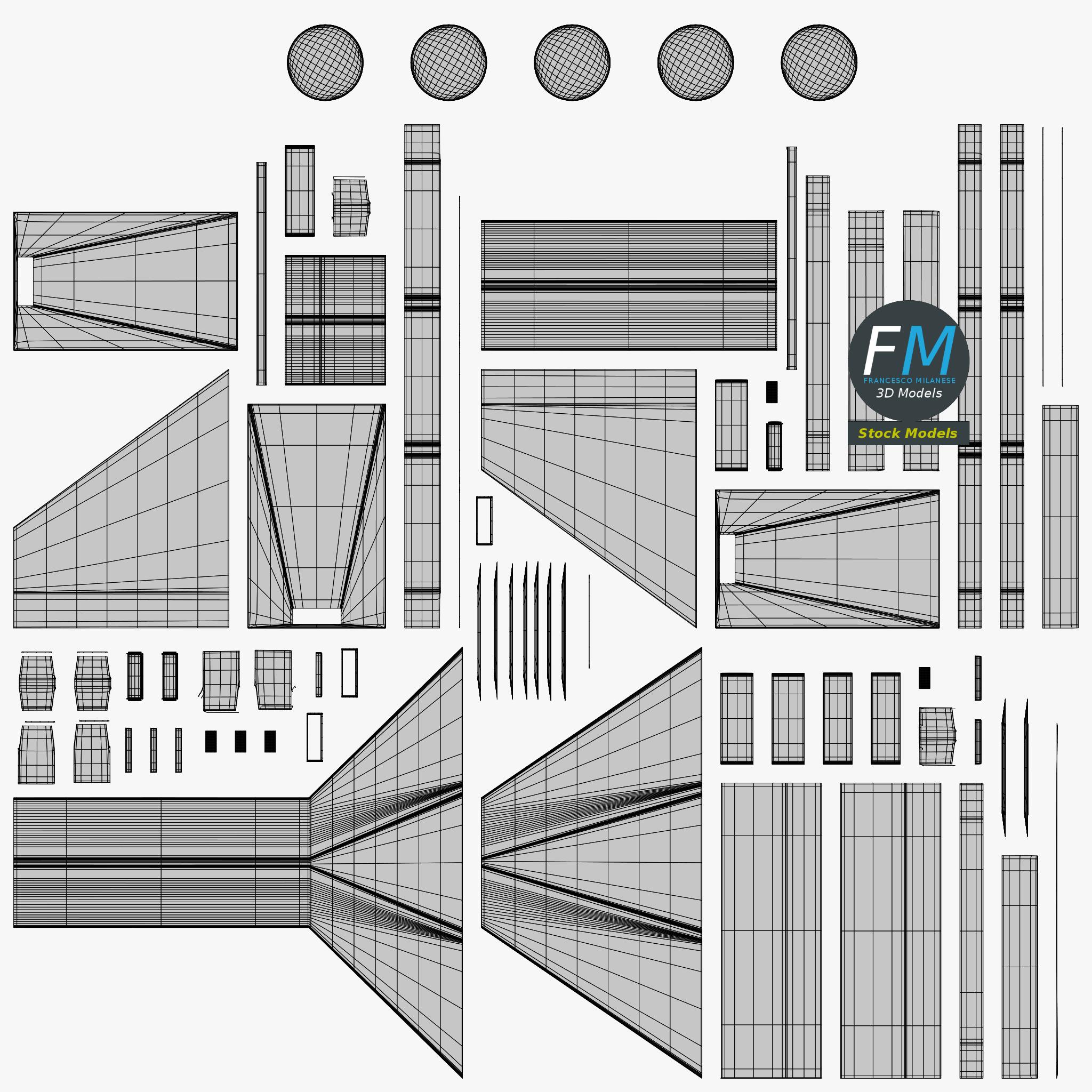 3D-Modell - Große Dunstabzugshaube - 11 3D-Modell - Große Dunstabzugshaube - 11