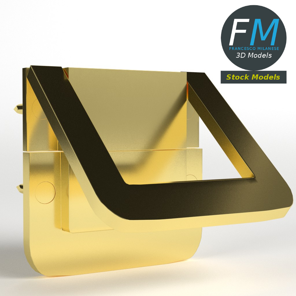 3D-Modell - Kistenverschluss - 01