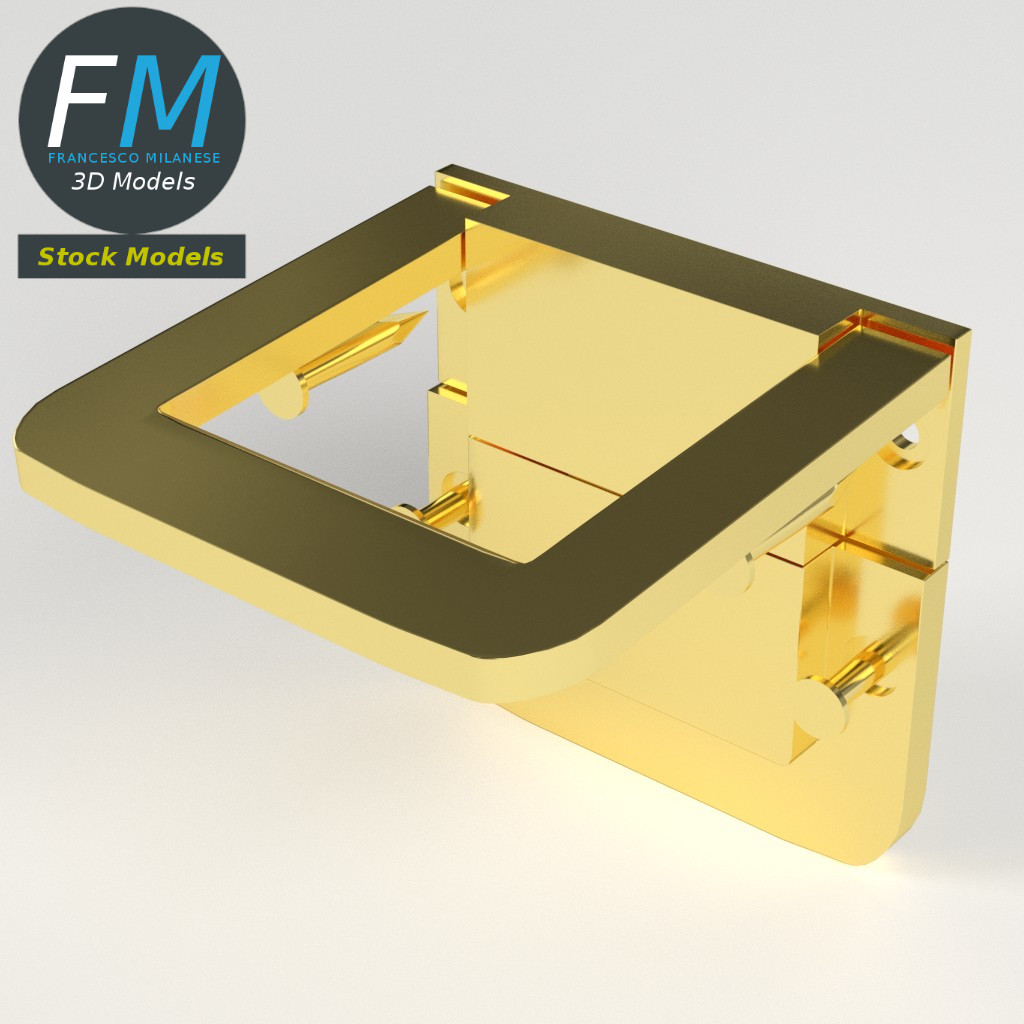 3D-Modell - Kistenverschluss - 02