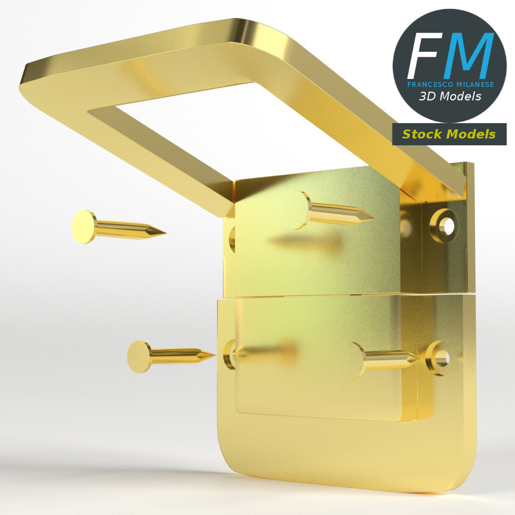 3D-Modell - Kistenverschluss - 03