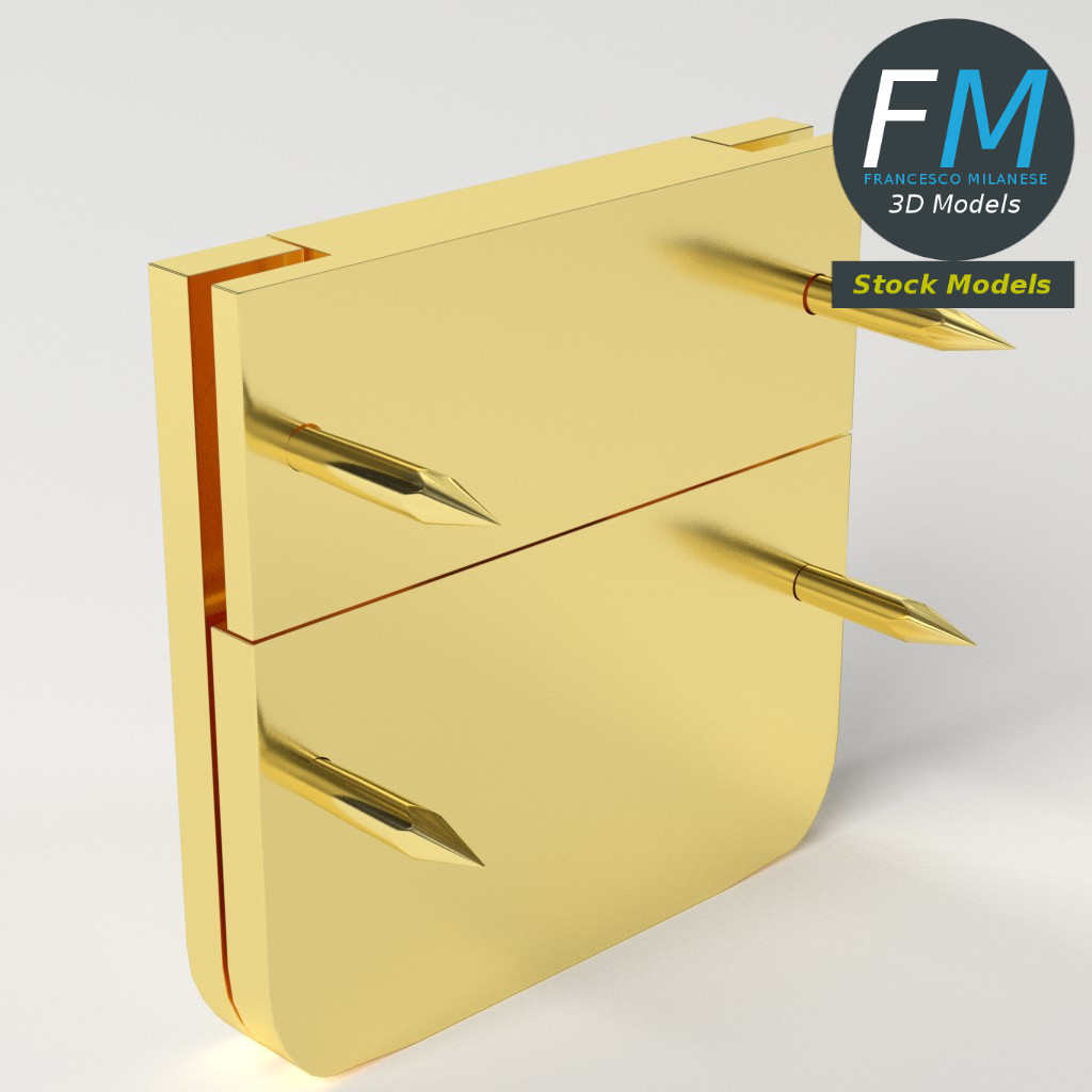 3D-Modell - Kistenverschluss - 05