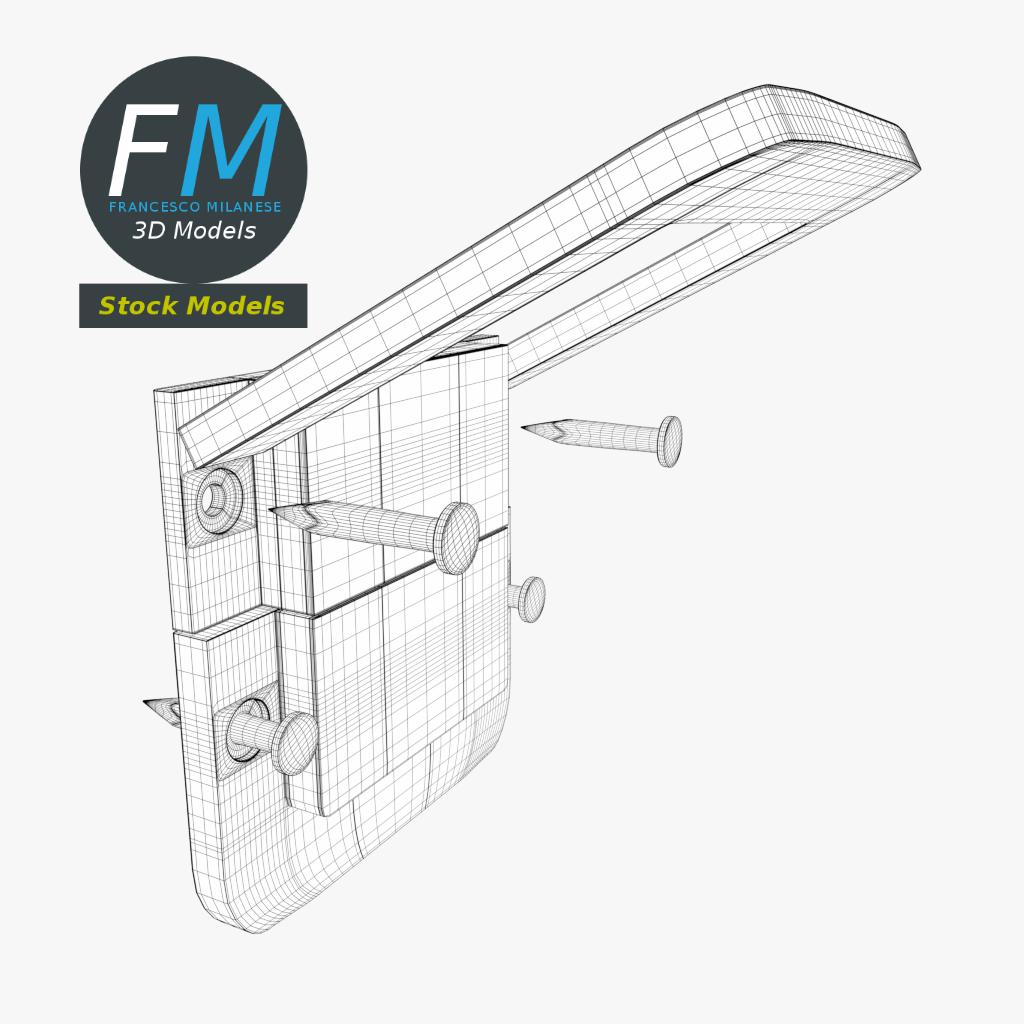 3D-Modell - Kistenverschluss - 08