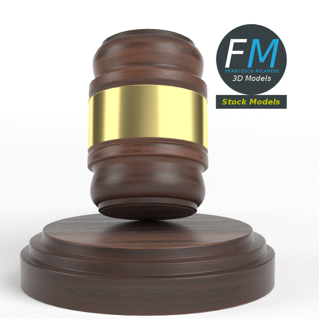 3D-Modell - Richterhammer mit Schlagblock - 04