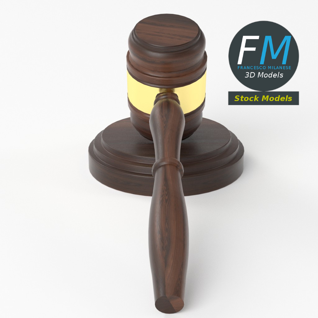 3D-Modell - Richterhammer mit Schlagblock - 05