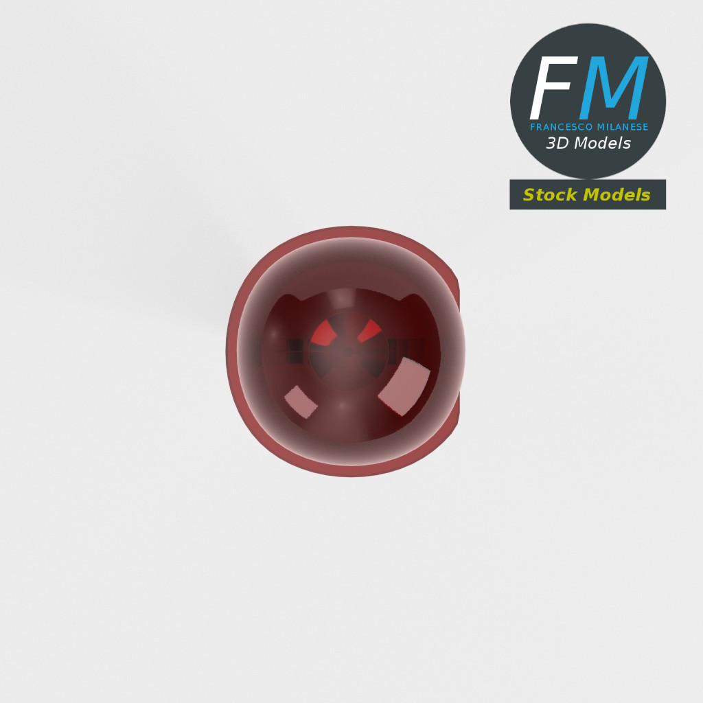 3D-Modell - Rote LED-Diode - 06