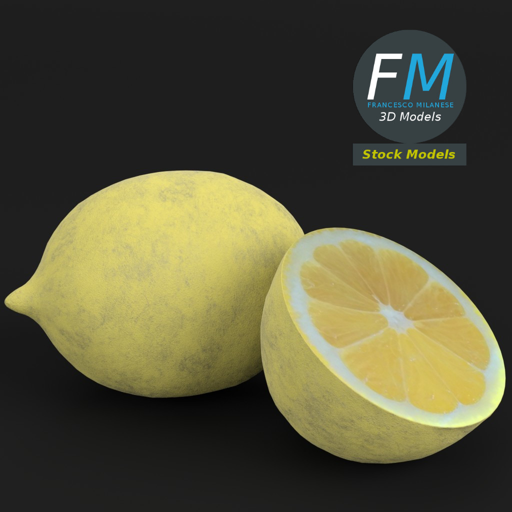 3D-Modell - Zitronen - 01