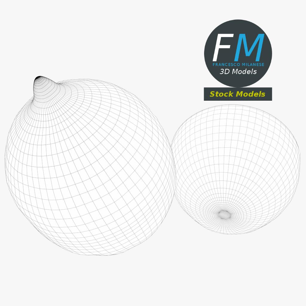 3D-Modell - Zitronen - 08