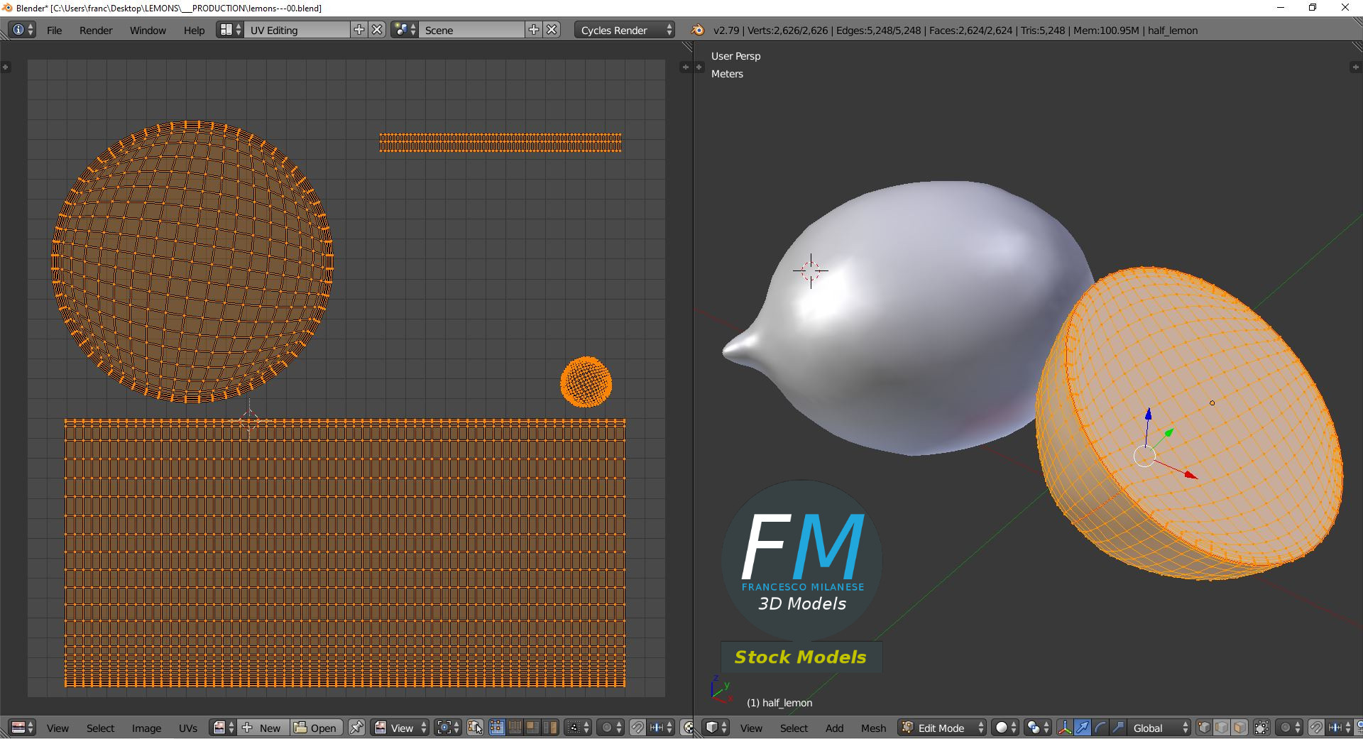 3D-Modell - Zitronen - 10