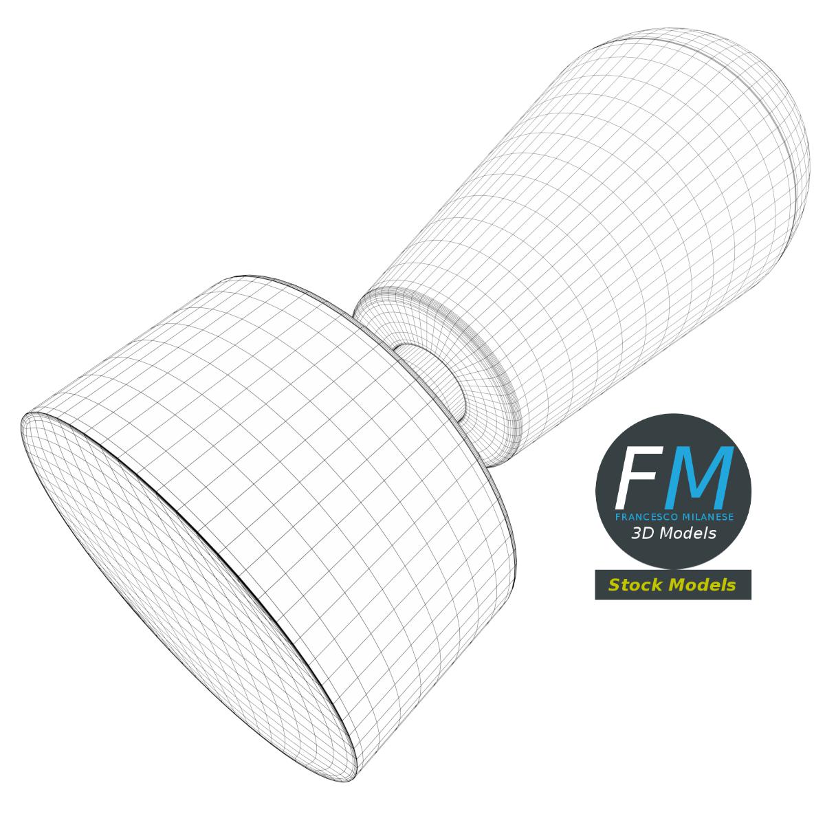 3D-Modell - Steuerhebel - 08