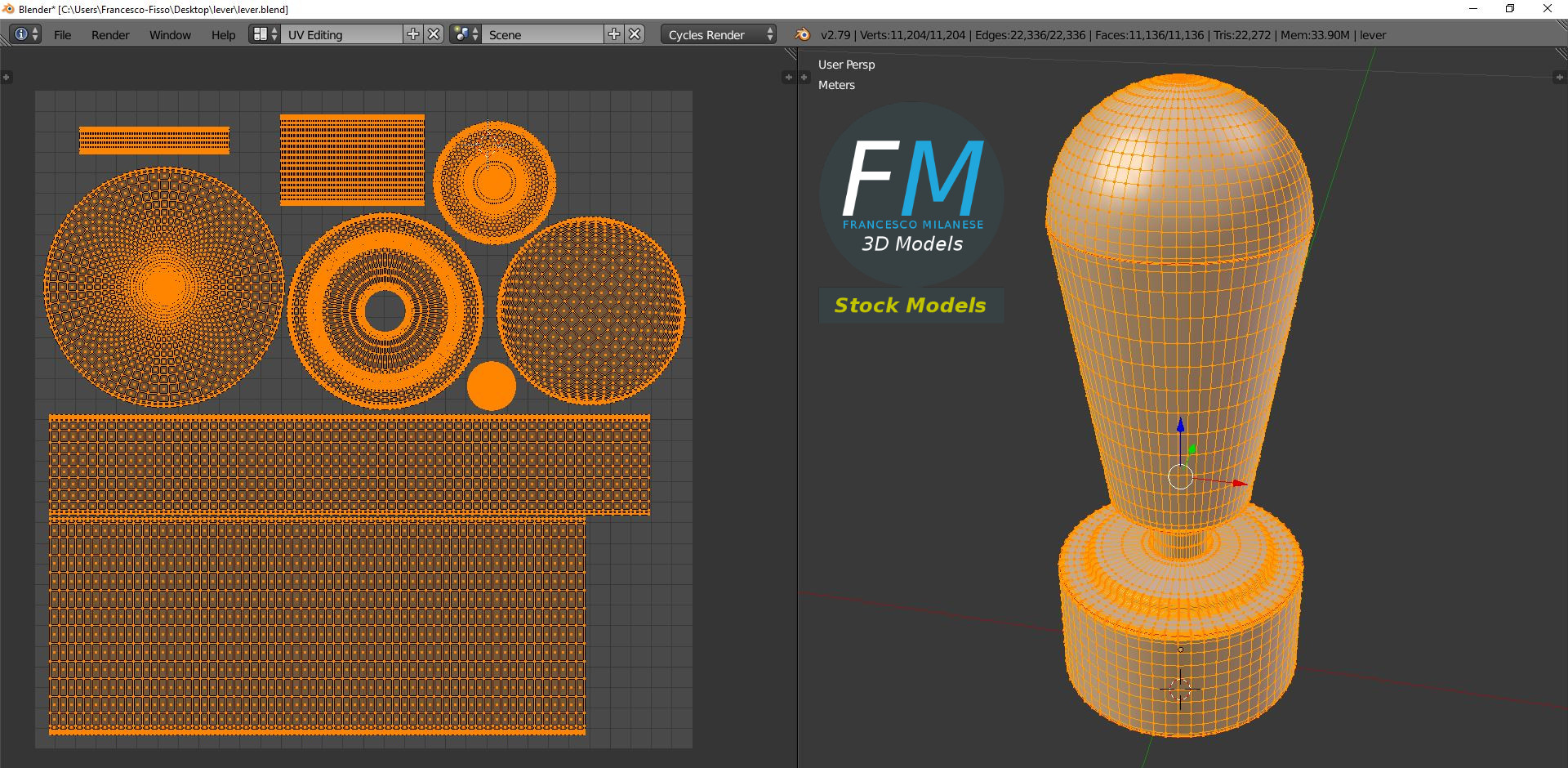 3D-Modell - Steuerhebel - 10