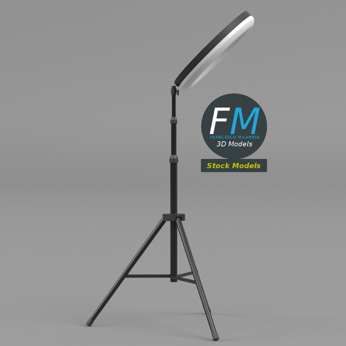 3D-Modell - Ringlicht mit Stativ - 04