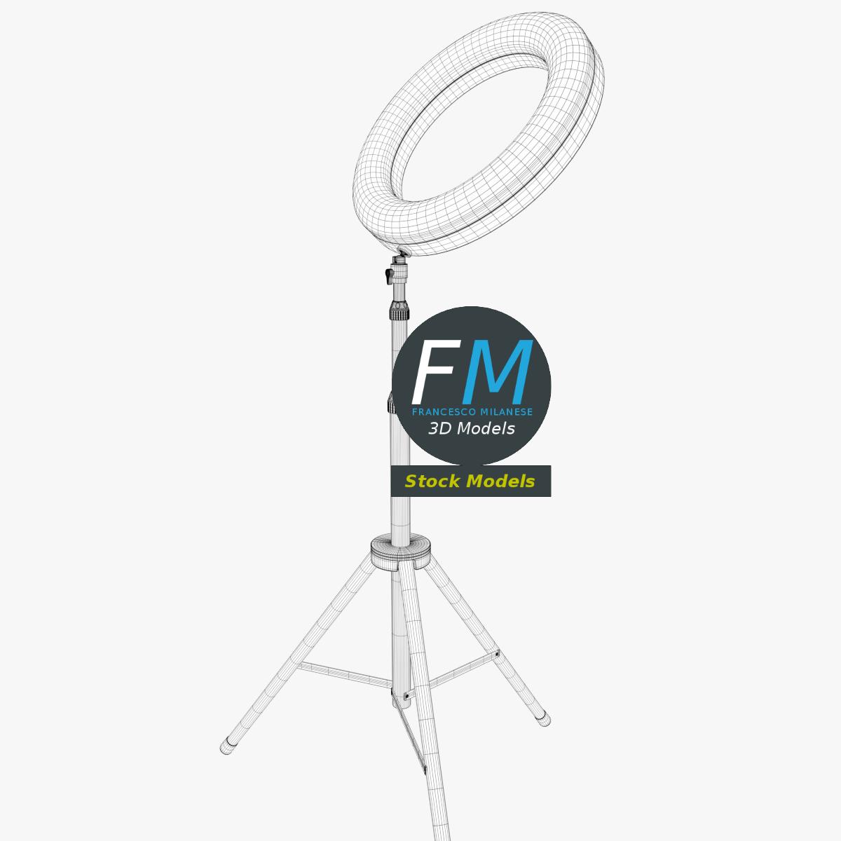 3D-Modell - Ringlicht mit Stativ - 08