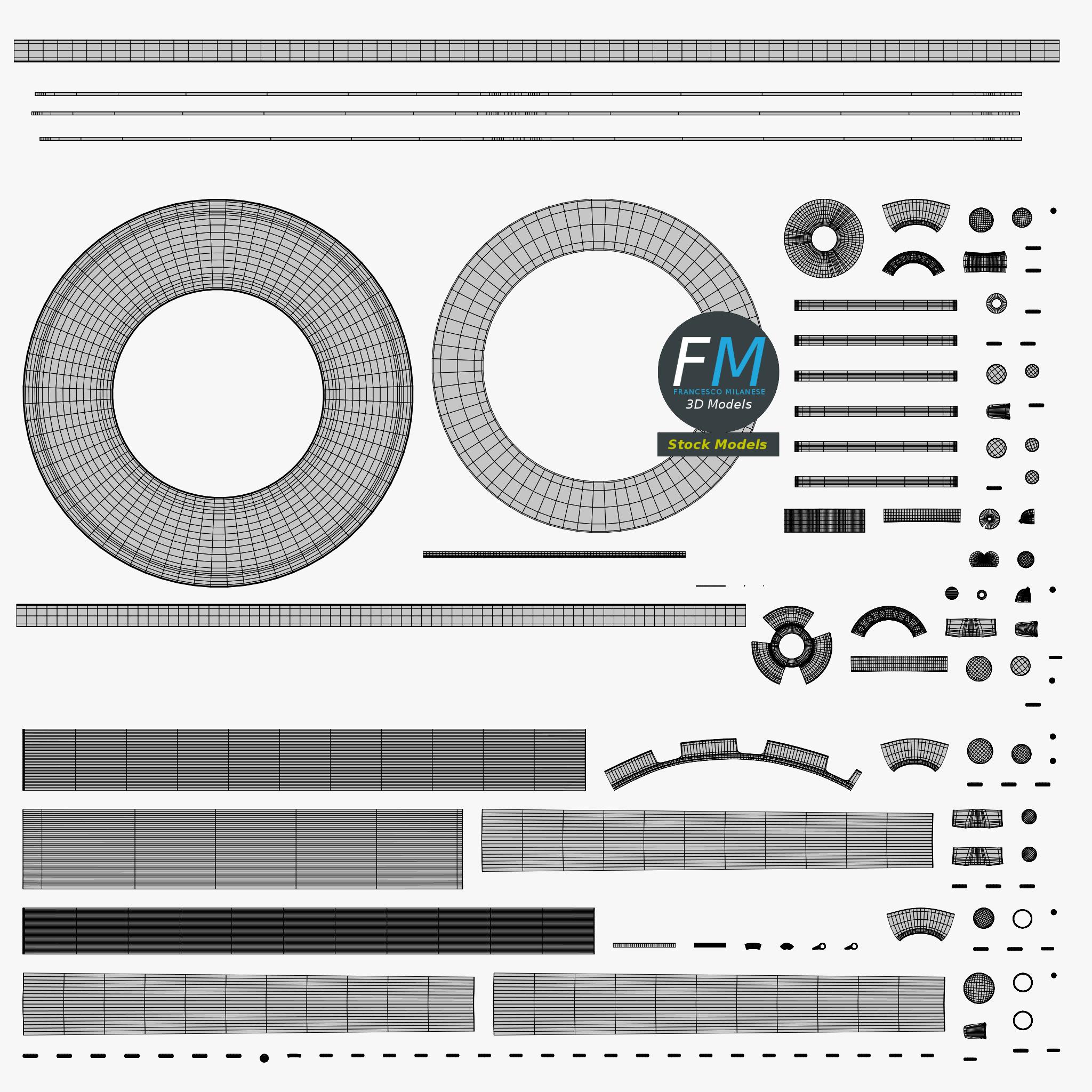 3D-Modell - Ringlicht mit Stativ - 11 3D-Modell - Ringlicht mit Stativ - 11