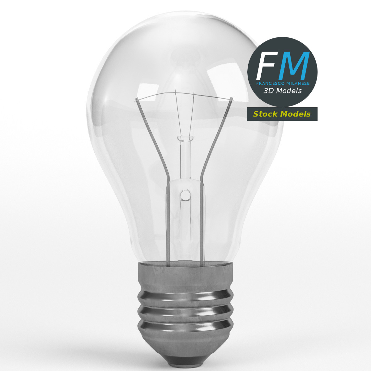 3D-Modell - Glühlampe - 01