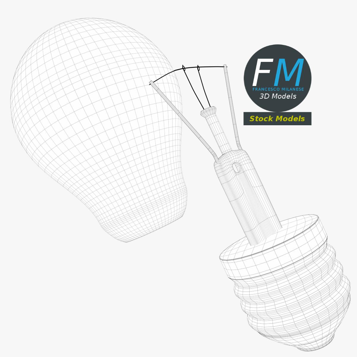 3D-Modell - Glühlampe - 08