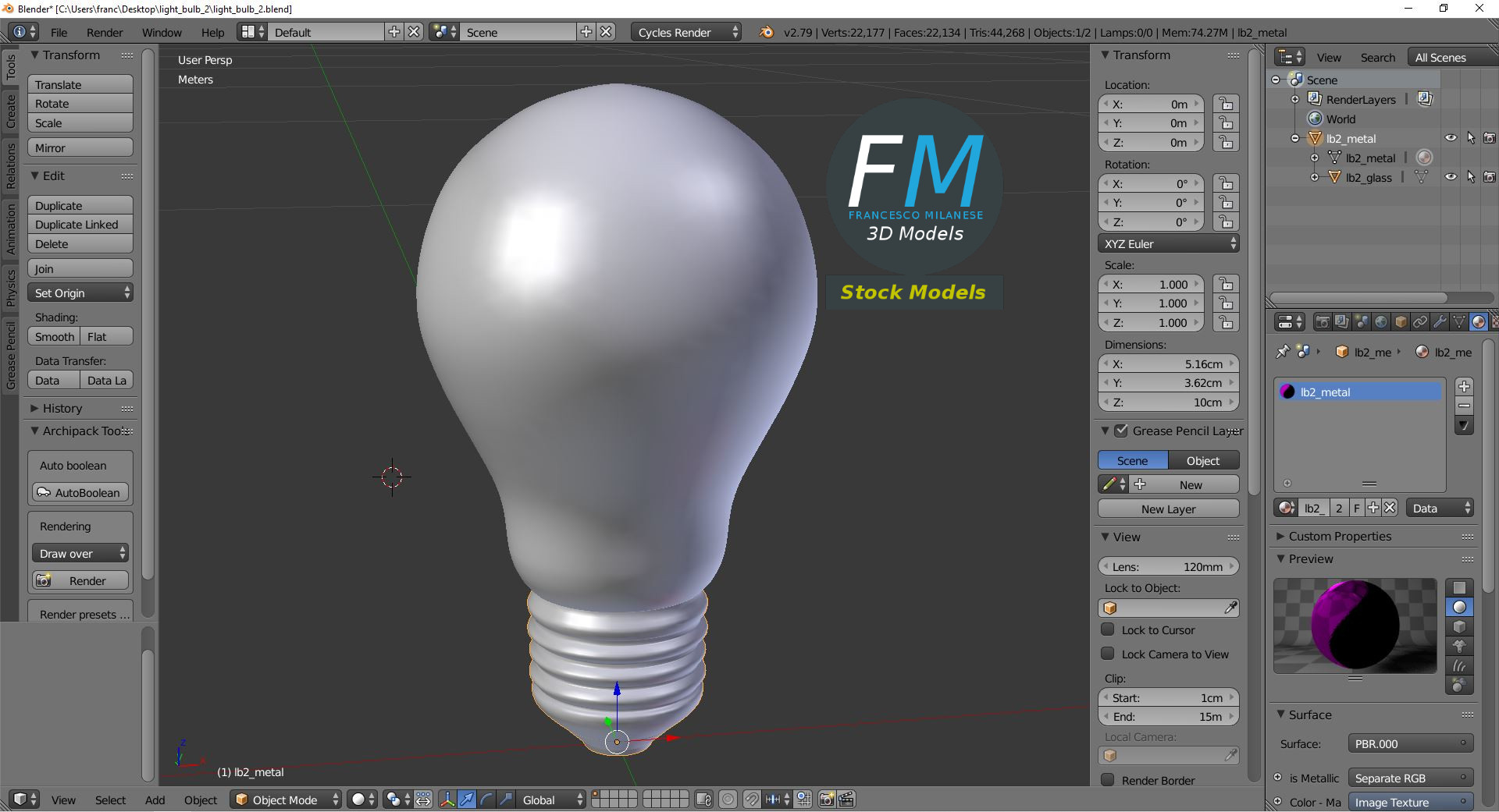3D-Modell - Glühlampe - 09