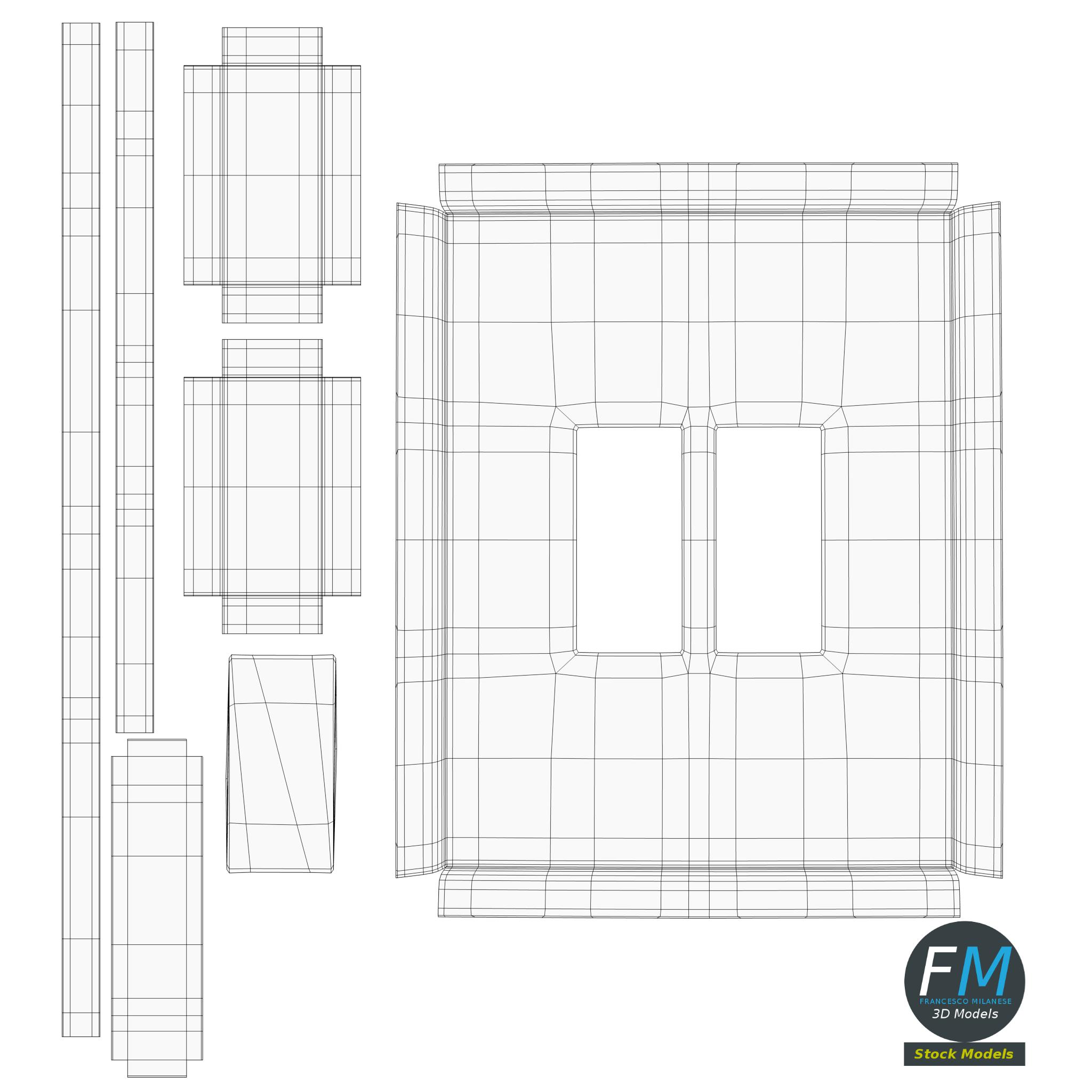 3D-Modell - Lichtschalter-Set - 11