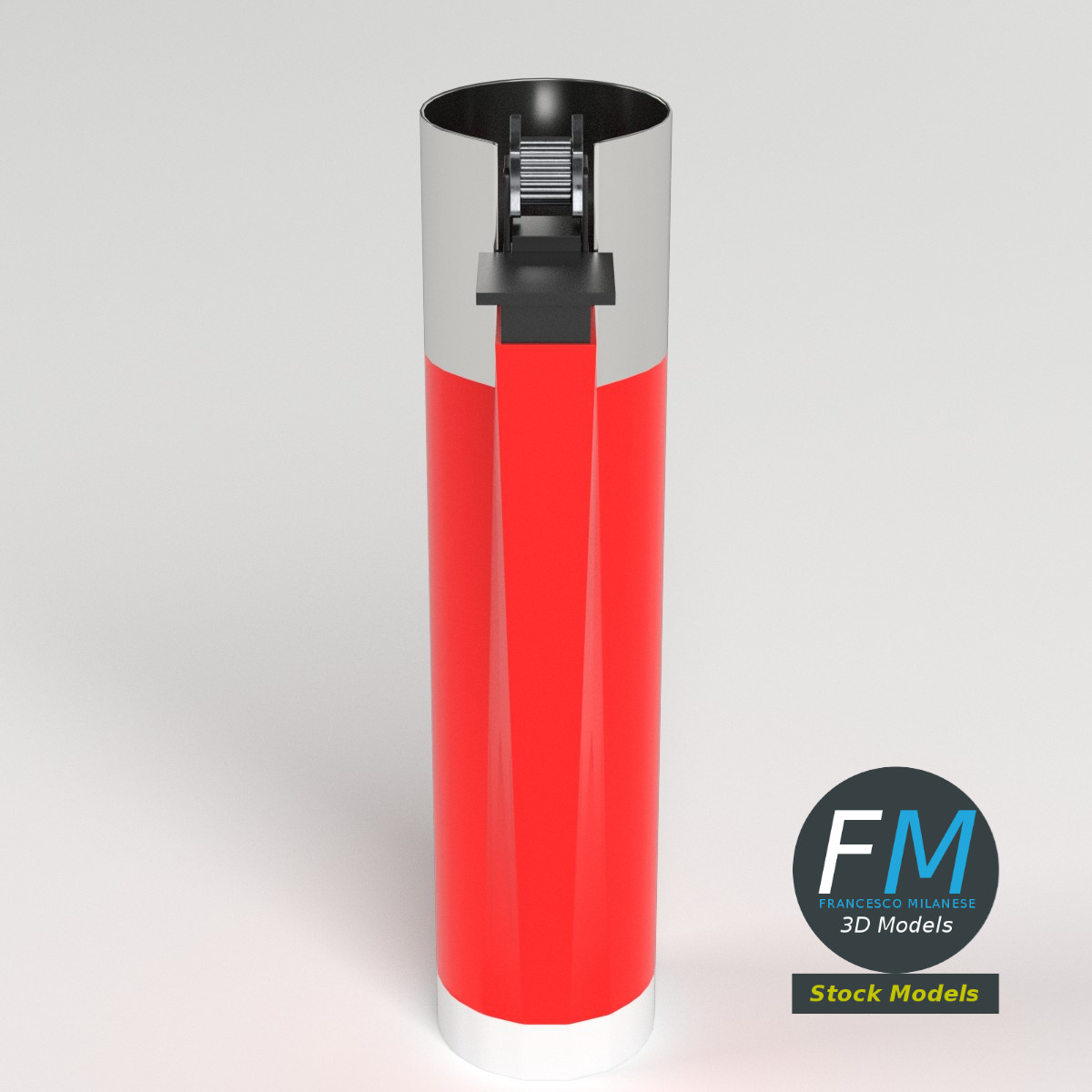3D-Modell - Einwegfeuerzeug - 02