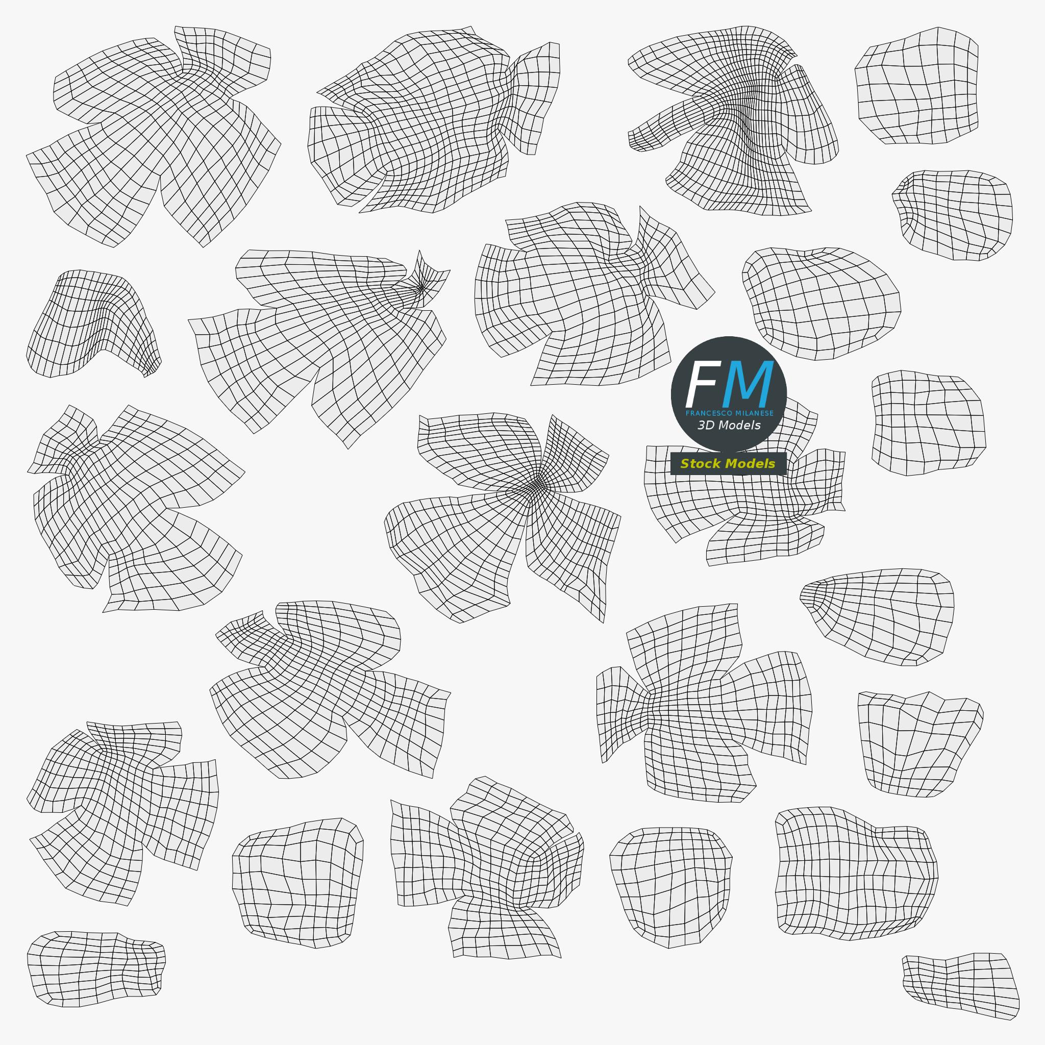 3D-Modell - Kalksteinfelsen und Kieselsteine Set - 11 3D-Modell - Kalksteinfelsen und Kieselsteine Set - 11