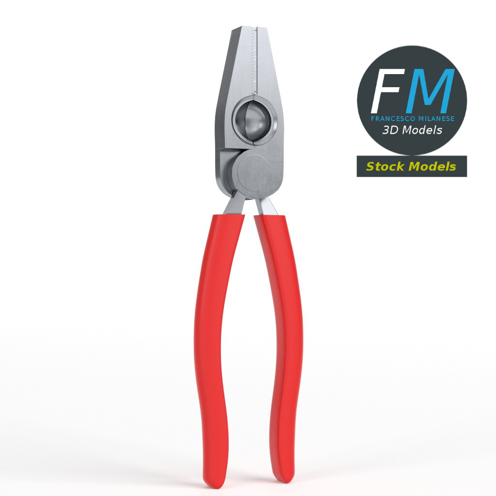 3D-Modell - Kombizange für Elektriker - 01
