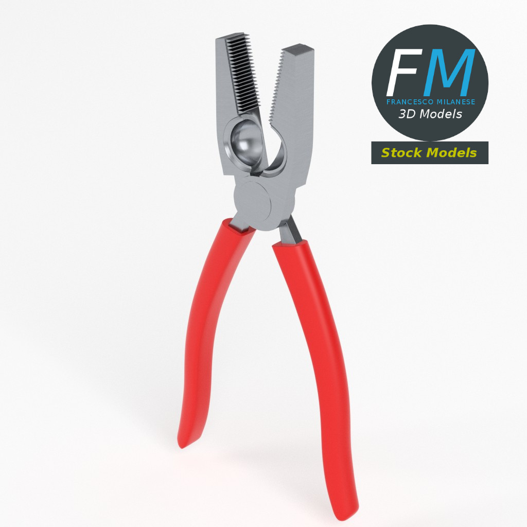 3D-Modell - Kombizange für Elektriker - 02