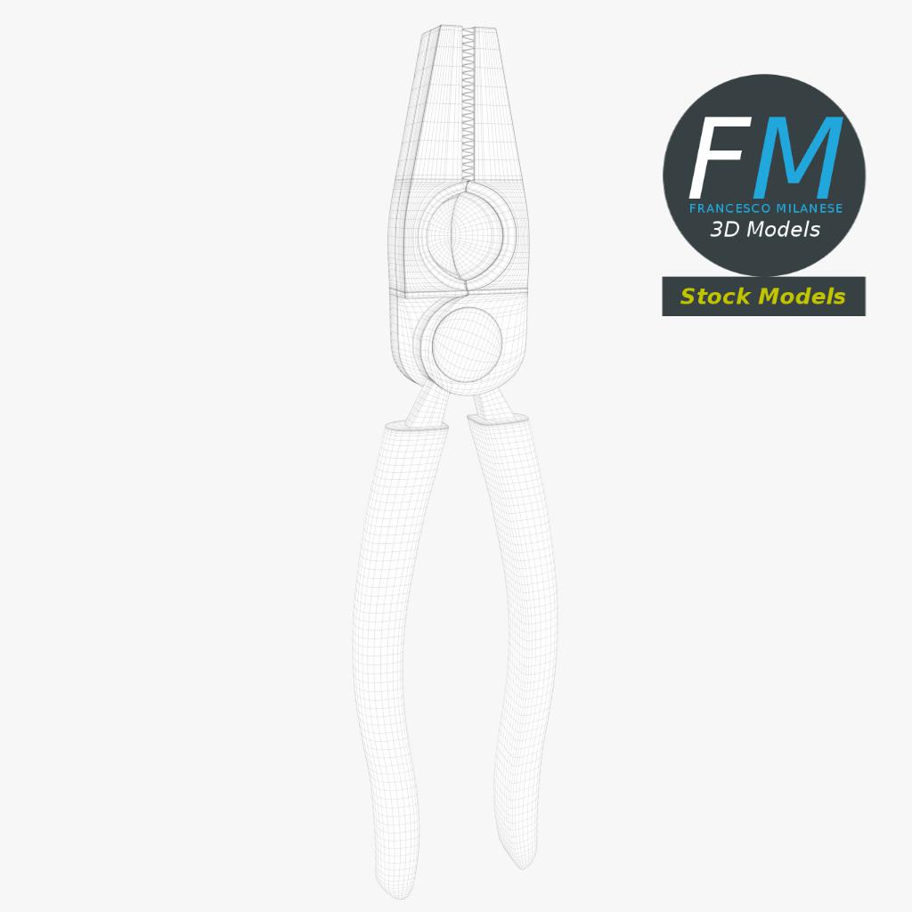 3D-Modell - Kombizange für Elektriker - 07