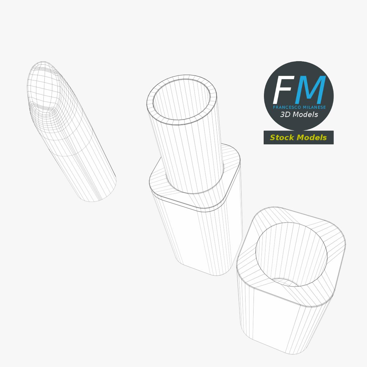 3D-Modell - Kosmetischer Lippenstift - 08