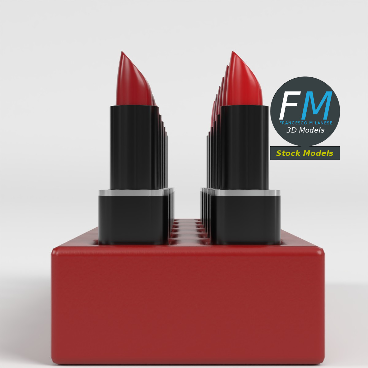 3D-Modell - Lippenstift Displayständer - 04