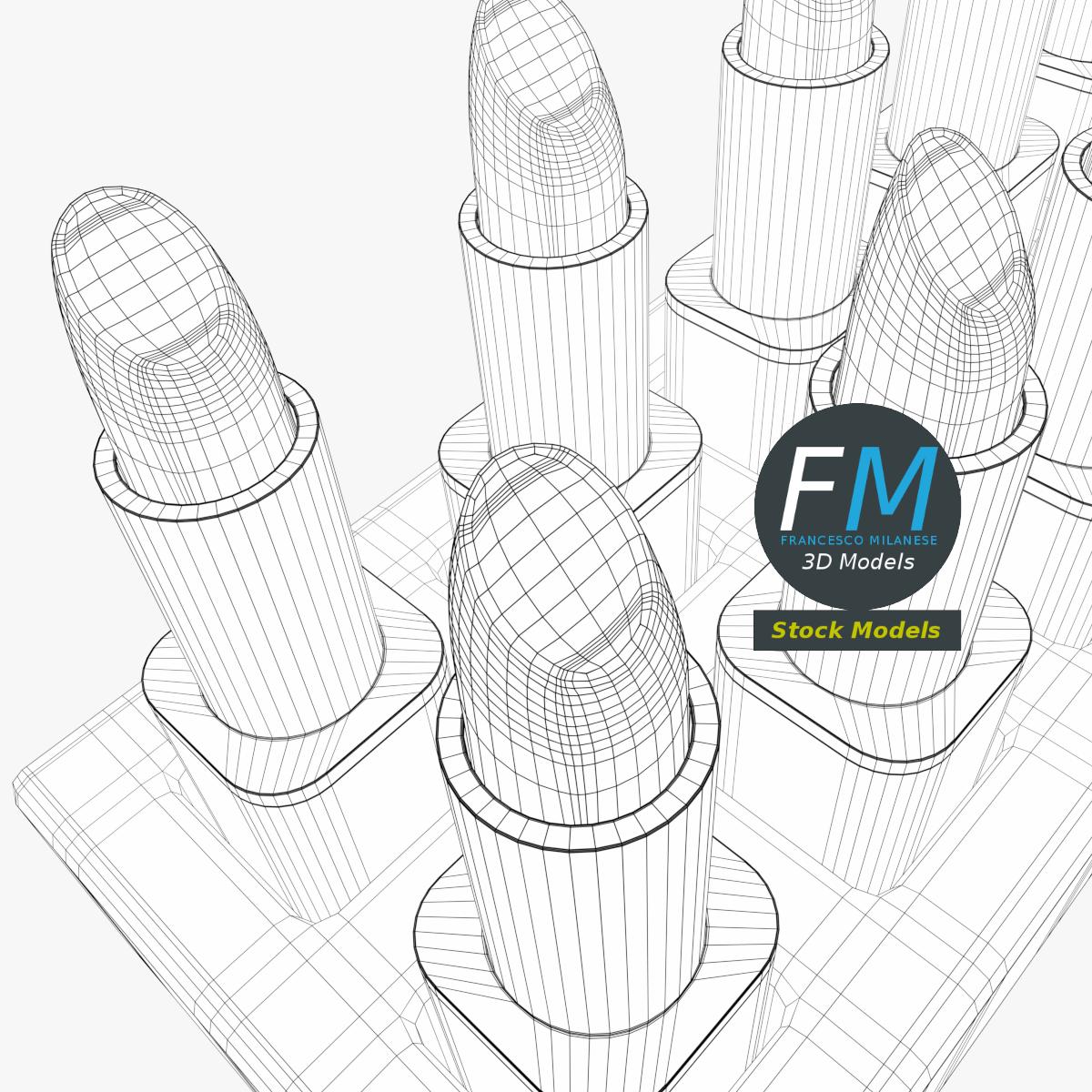 3D-Modell - Lippenstift Displayständer - 08