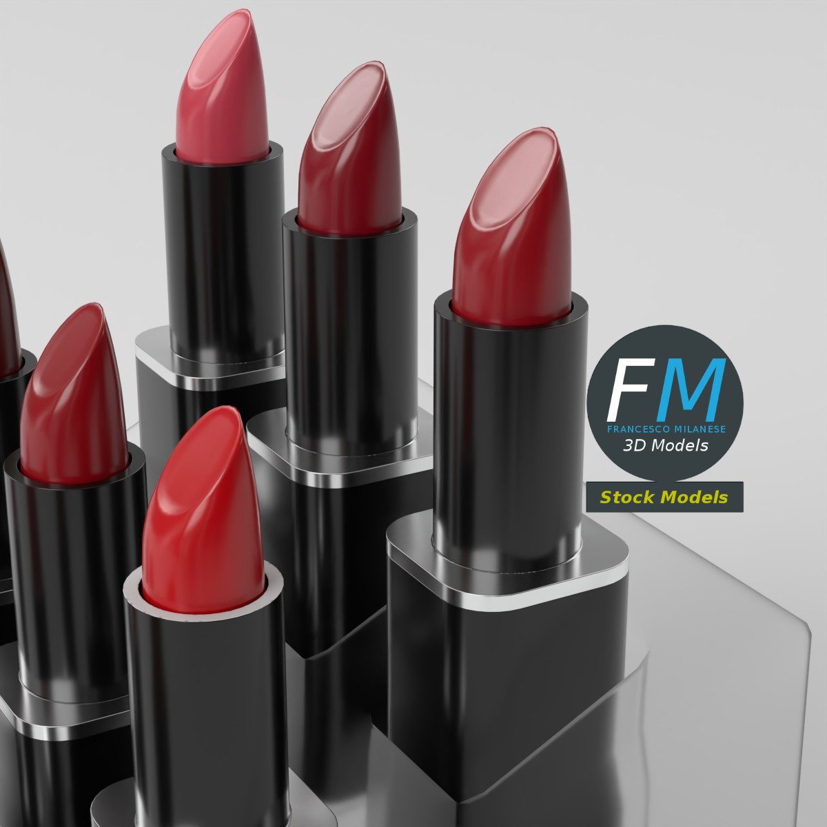 3D-Modell - Lippenstift Displayhalter - 05