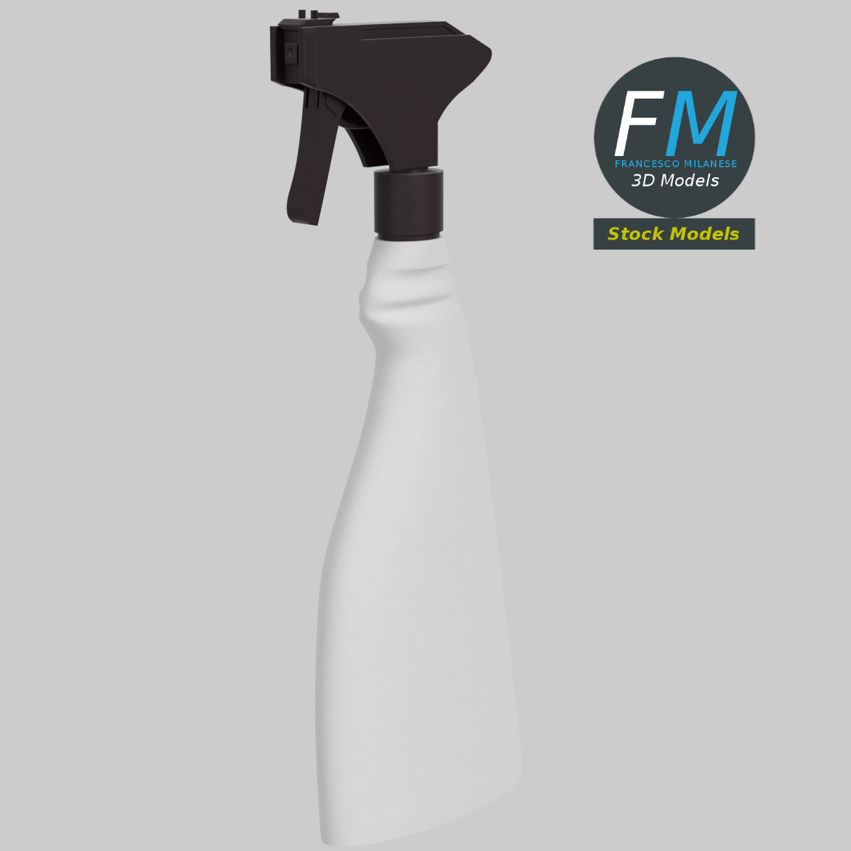 3D-Modell - Sprühflasche für Flüssigkeiten - 01