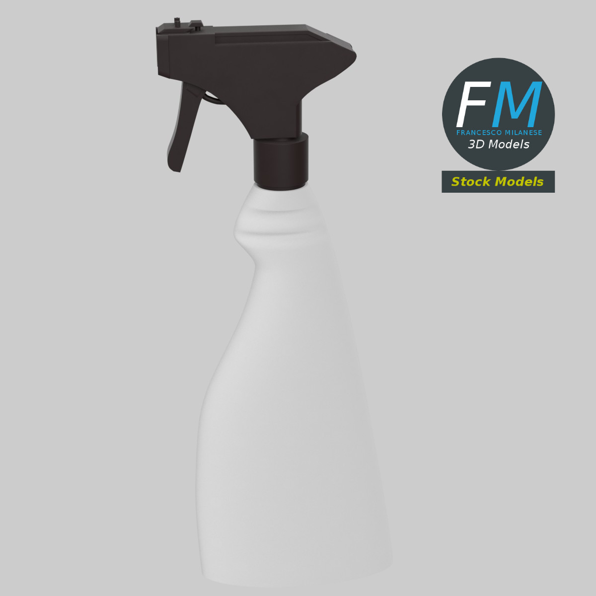 3D-Modell - Sprühflasche für Flüssigkeiten - 02
