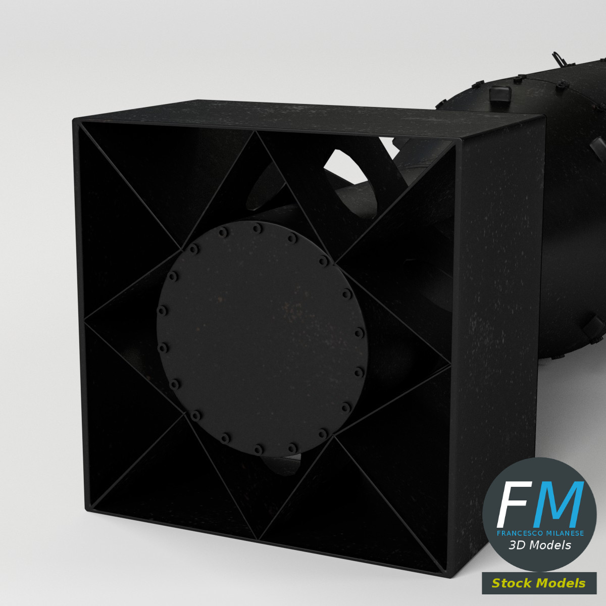 3D-Modell - Little Boy Atombombe - 05