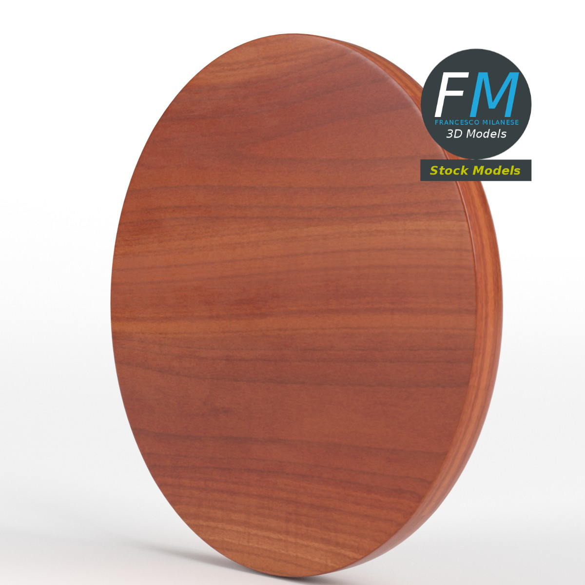 3D-Modell - Wohnzimmer-Wanduhr - 04