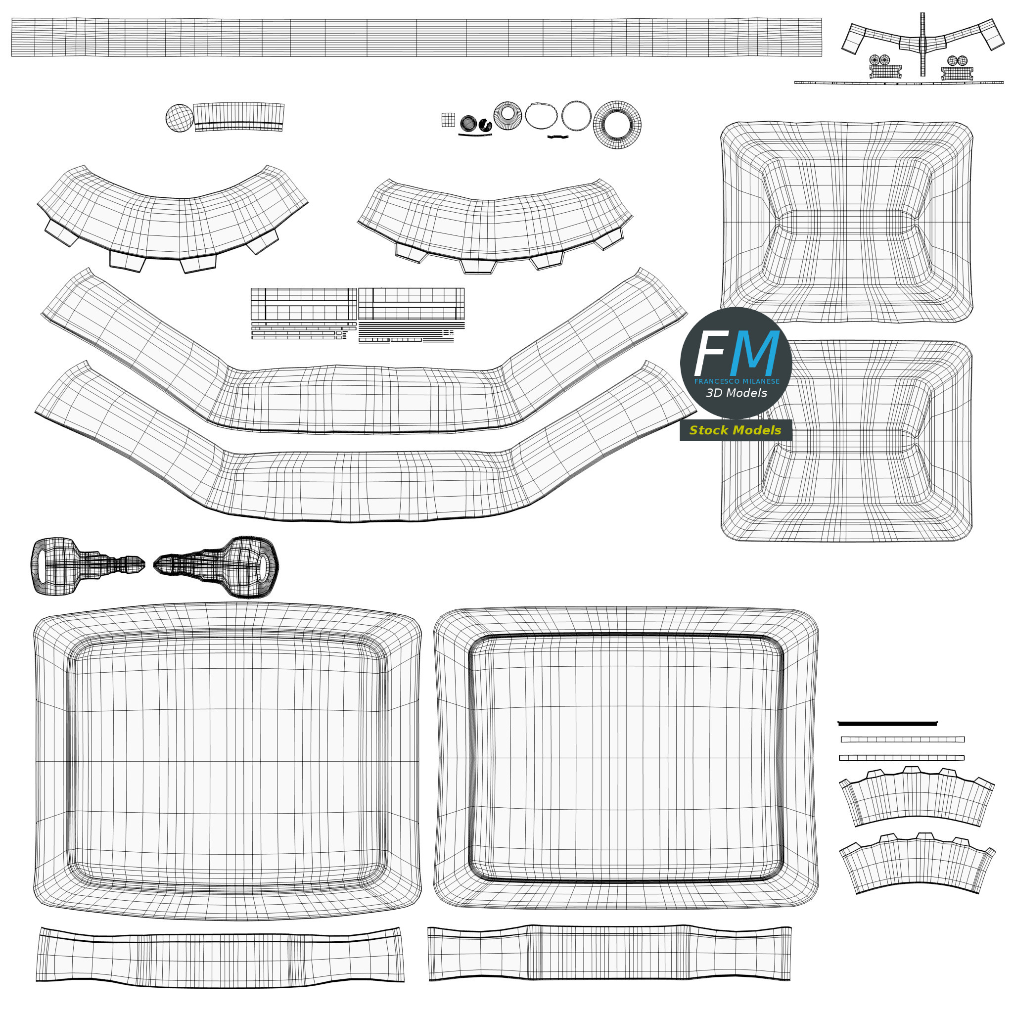 3D-Modell - Abschließbare Box mit Schlüssel - 11 3D-Modell - Abschließbare Box mit Schlüssel - 11