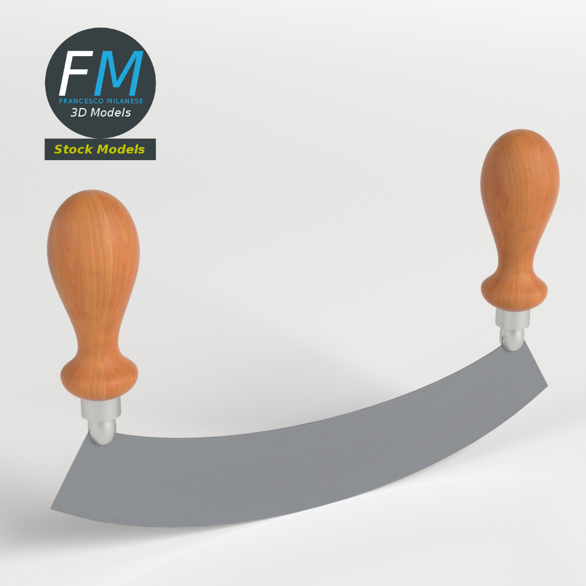 3D-Modell - Langes Wiegemesser - 01