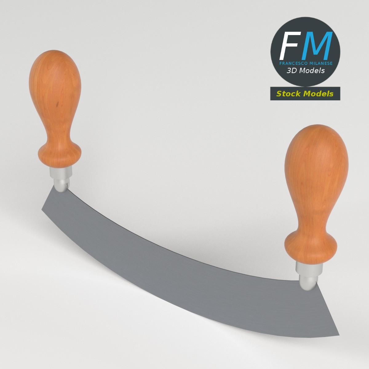 3D-Modell - Langes Wiegemesser - 02