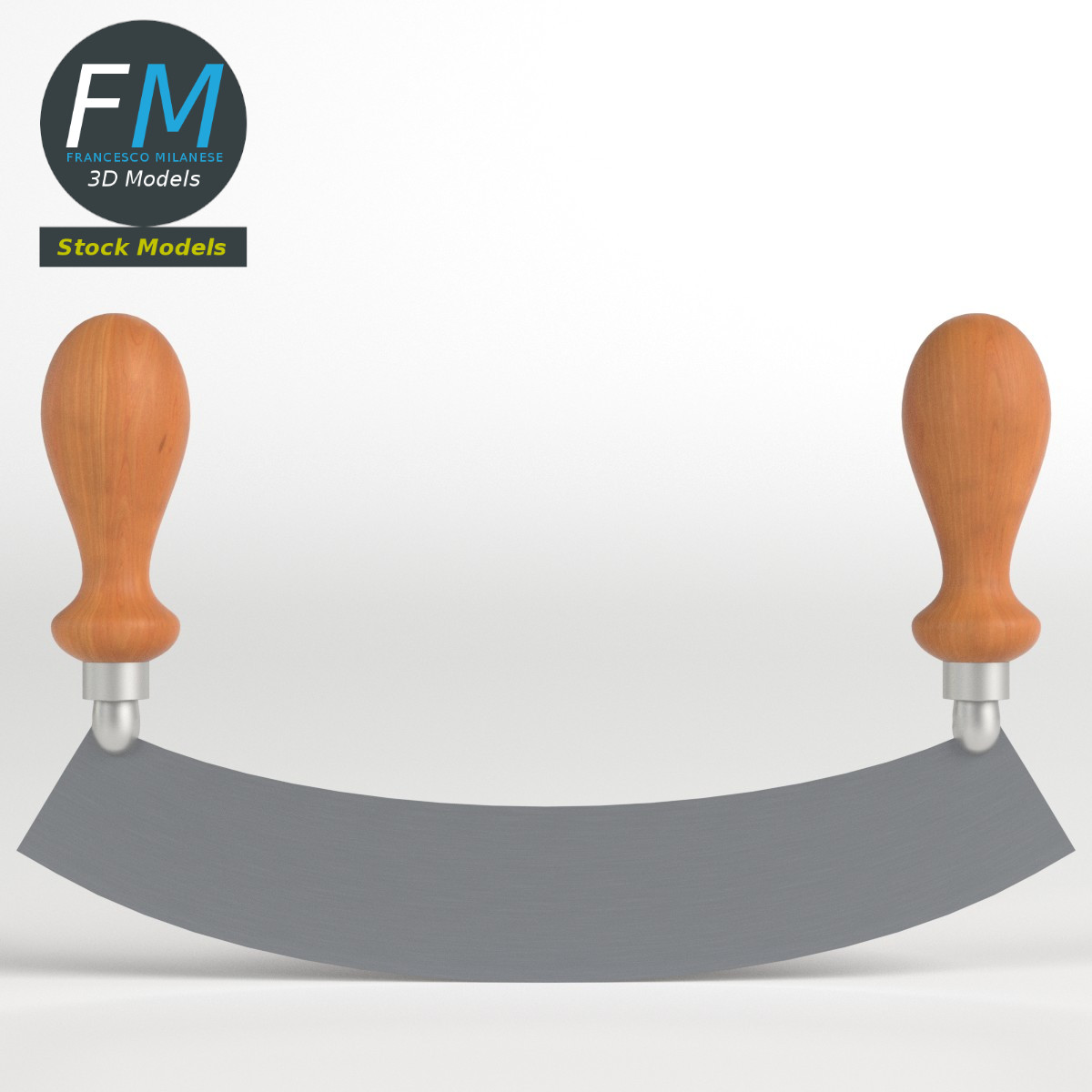 3D-Modell - Langes Wiegemesser - 03