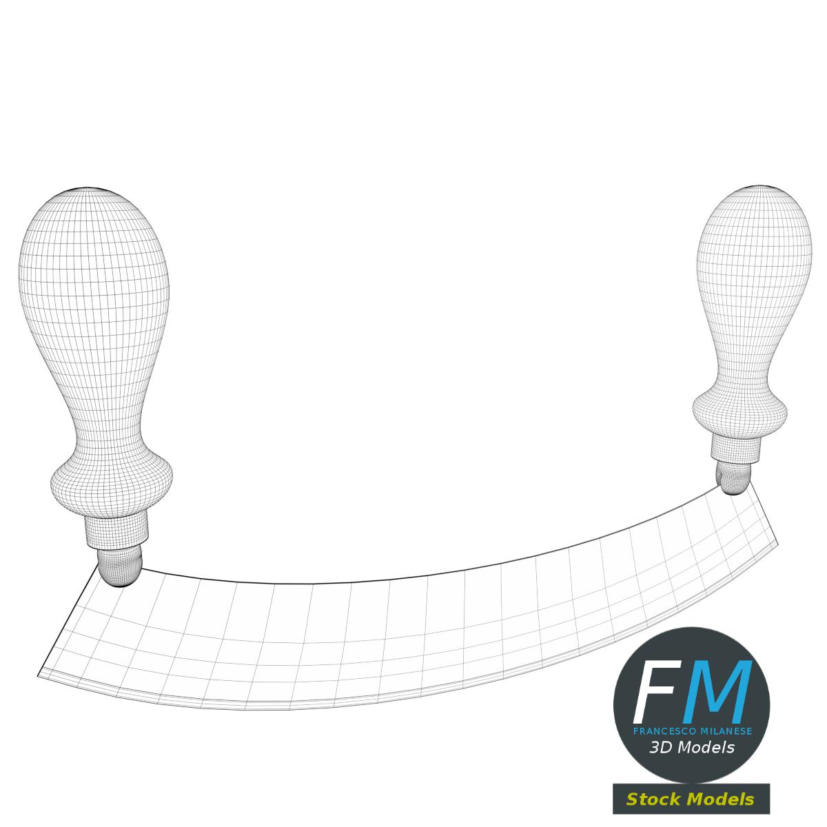3D-Modell - Langes Wiegemesser - 07