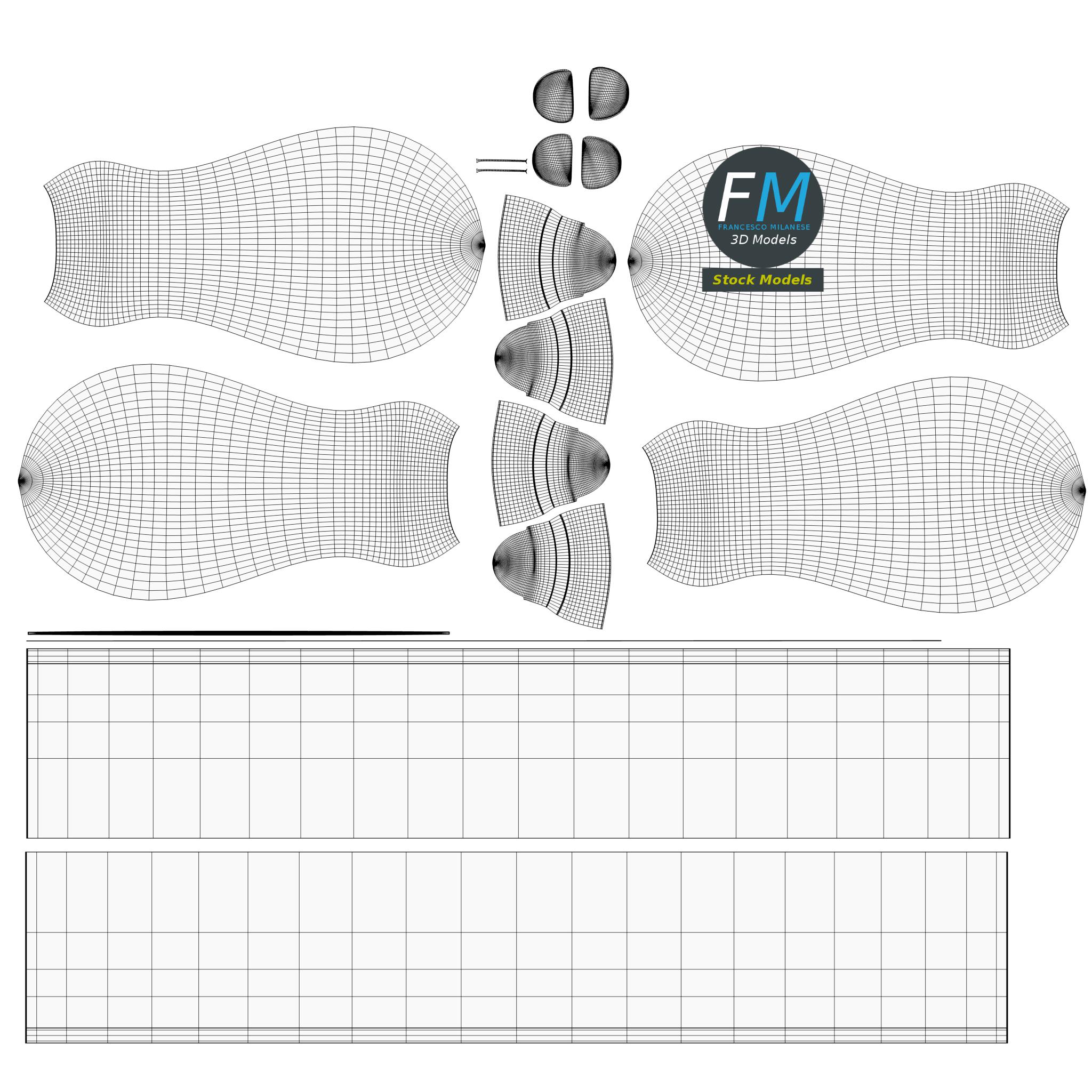 3D-Modell - Langes Wiegemesser - 11 3D-Modell - Langes Wiegemesser - 11