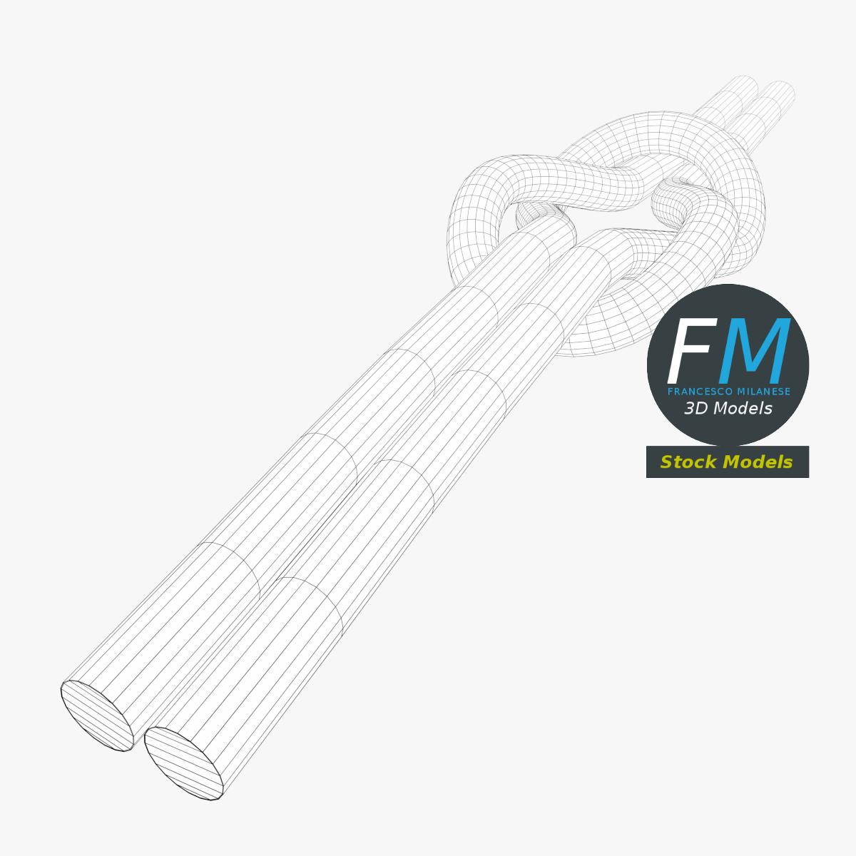 3D-Modell - Lockerer Kreuzknoten - 07