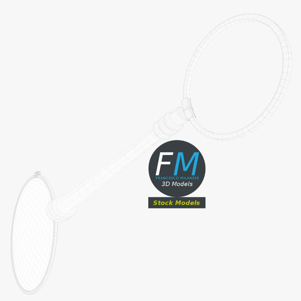 3D-Modell - Lorgnette Monokel - 08