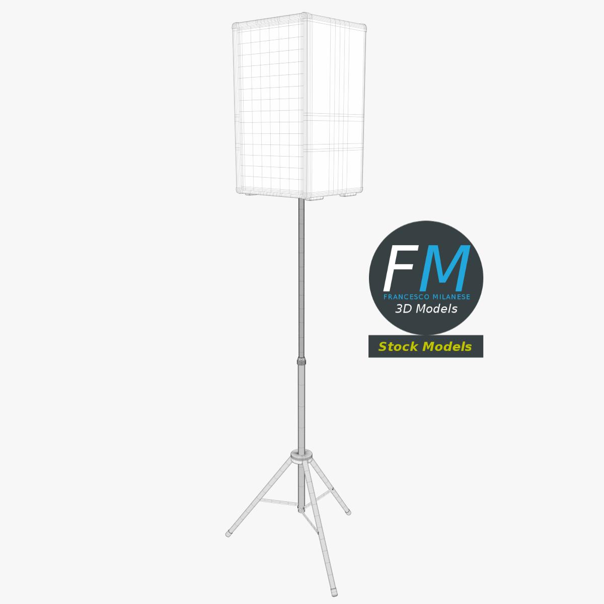 3D-Modell - Lautsprecher auf Stativ - 07