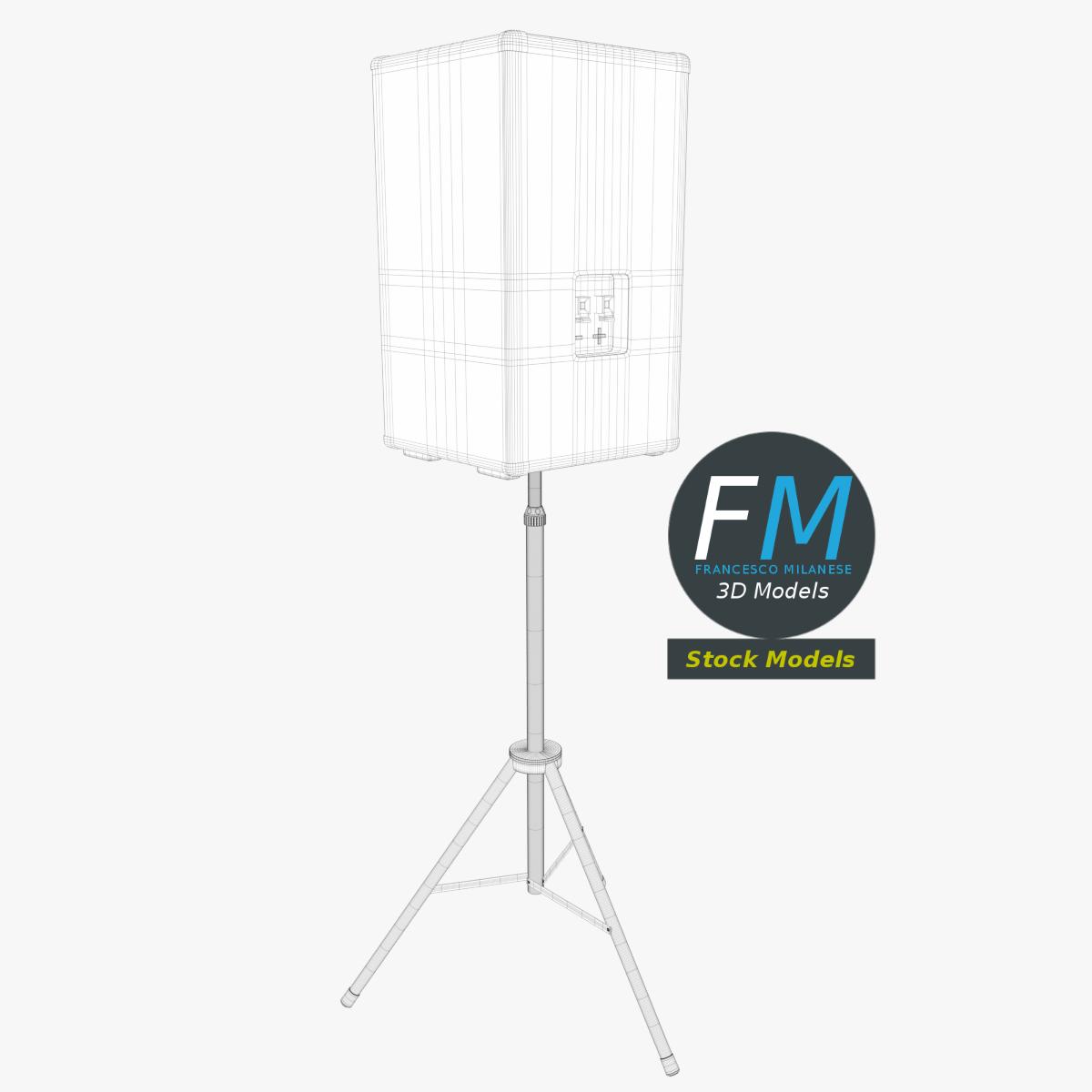 3D-Modell - Lautsprecher auf Stativ - 08