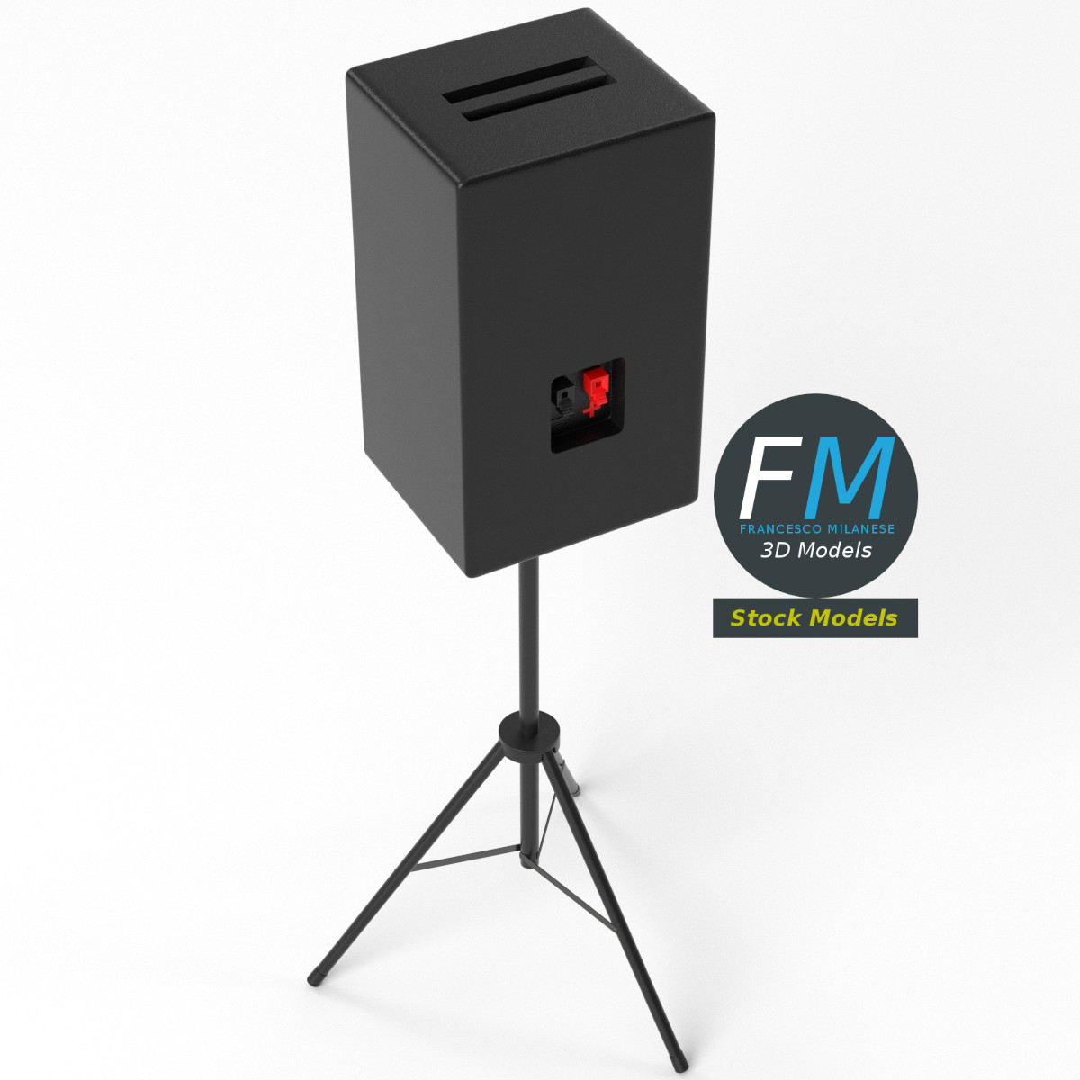 3D-Modell - Lautsprecher auf Stativ - 05