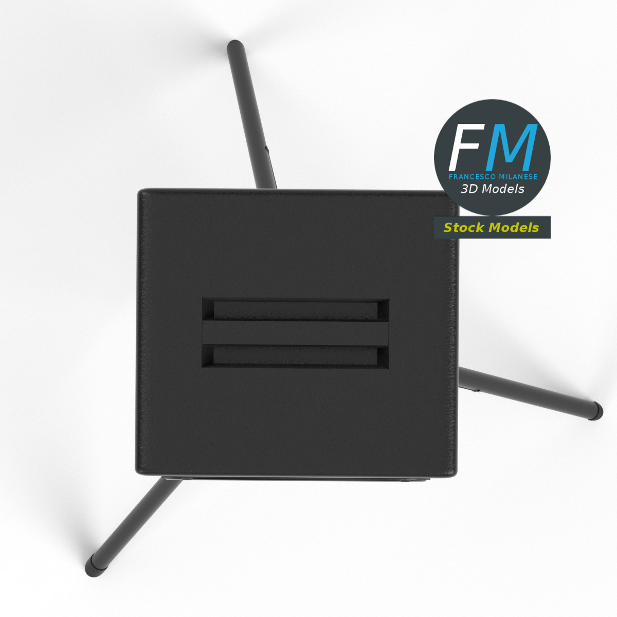 3D-Modell - Lautsprecher auf Stativ - 06